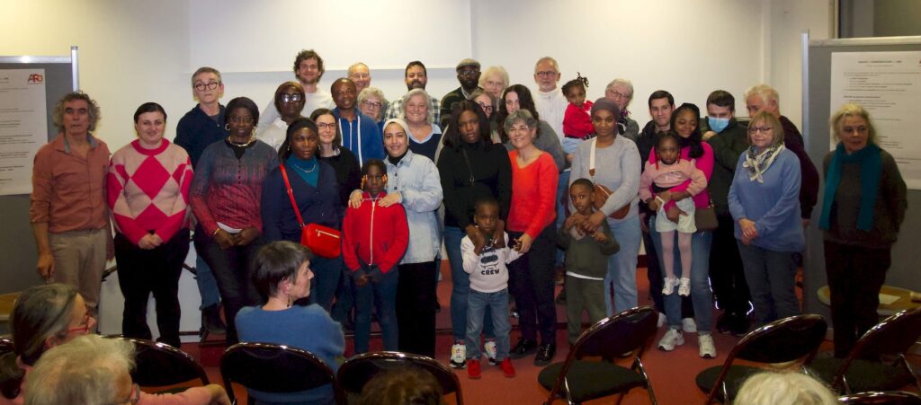 Réfugiés et accompagnants lors de l'AG 2026